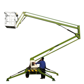 Top quality!! Articulated towable boom lift trailer mounted cherry picker man lift for sale